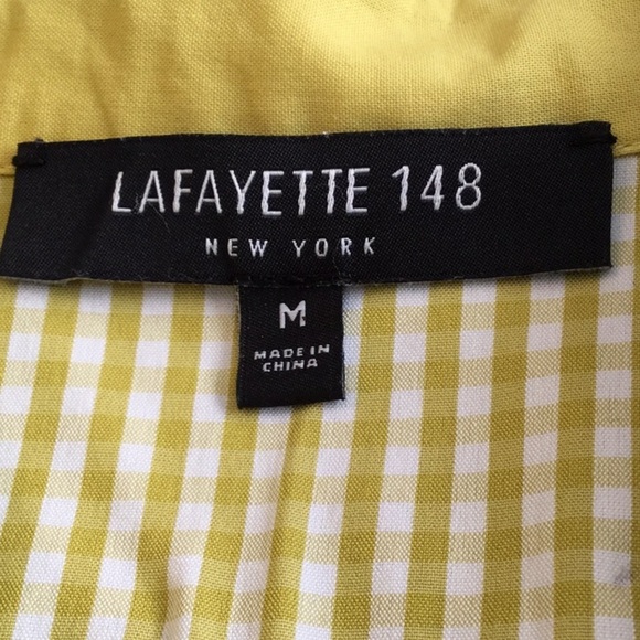 Lafayette 148 women’s button front shirt gingham - Picture 3 of 4